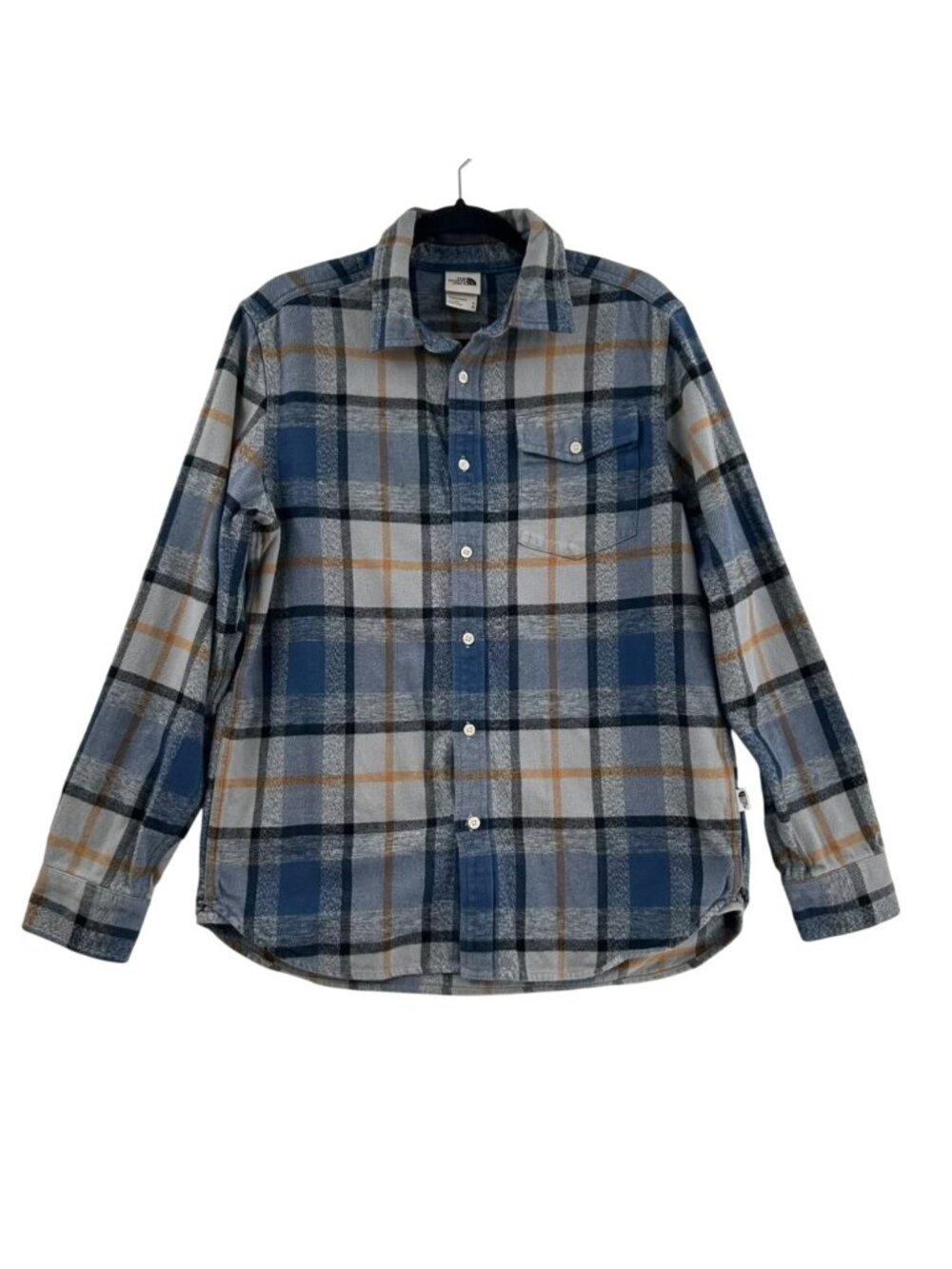 The North Face Shirt Men's M Multicolor Plaid Long Sleeve Flannel Button Down